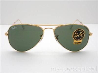 Ray Ban 3044 L0207 52 Small Aviator Gold New Authentic  