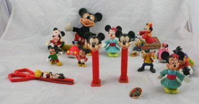   Vintage Disney Collectibles Mickey Mouse Minnie Goofy Pez Scissors Toy