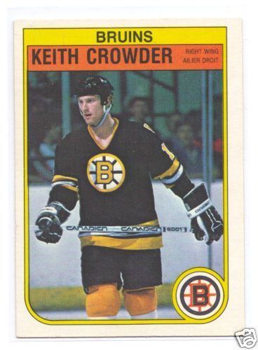 1X 82 83 OPC # 10 BRUINS KEITH CROWDER NRMT MT ROOKIE  