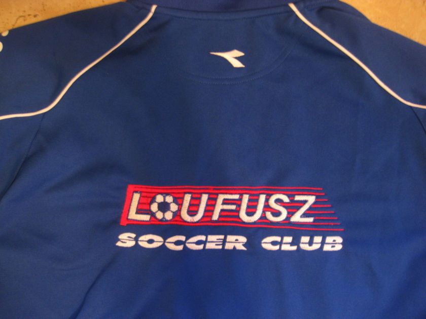   SOCCER jacket royal blue Lou Fusz Soccer Club Saint Louis mens M zip