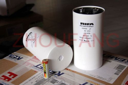 NEW RIFA PEH169 40V 100,000uF 105°C capacitor * 2pcs  