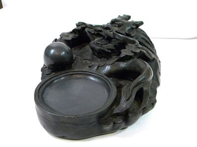 Dragon Ink Stone 19th Century Antique Chinese Inkstone  