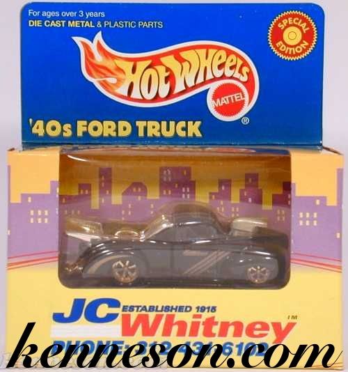 40s Ford Black Truck JC Whitney Limited Hot Wheels  