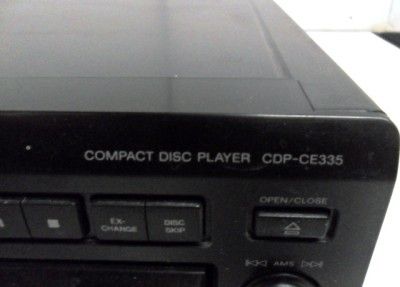 Sony CDPCE335 5 Disc Compact Disc CD Player CDP CE335  