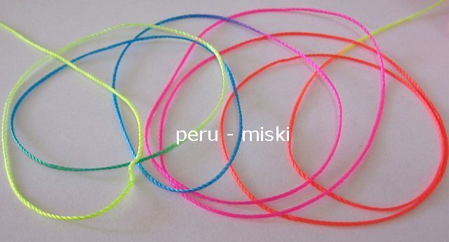 CONE THREAD, NEON MIX, for MACRAME FRIENDSHIP BRACELETS , NYLON CORD 