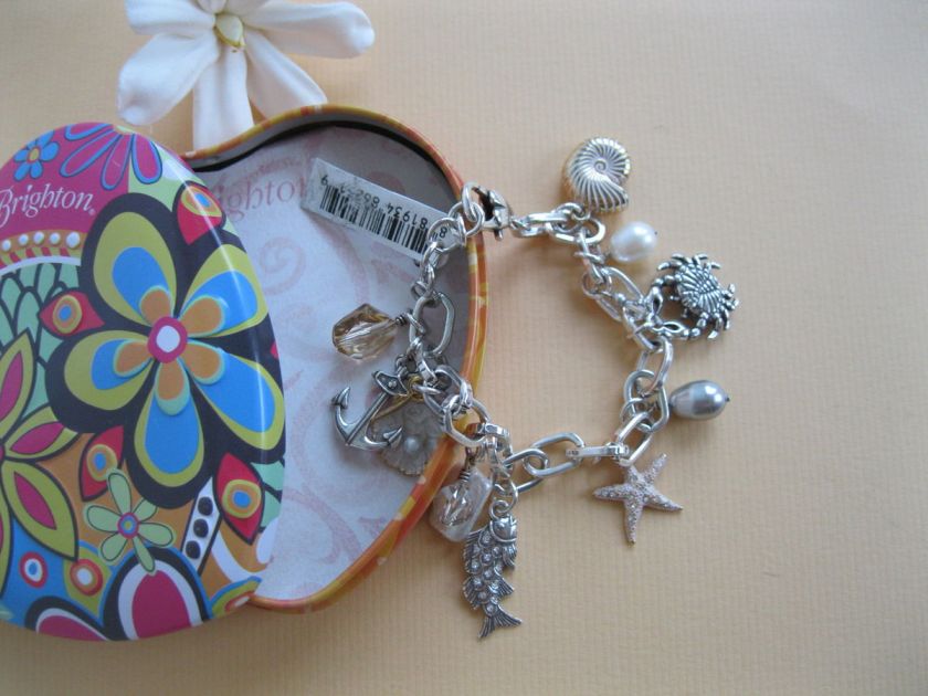   Nautical Bracelet Starfish Crab Shell NWT Rare NWT Tin included  