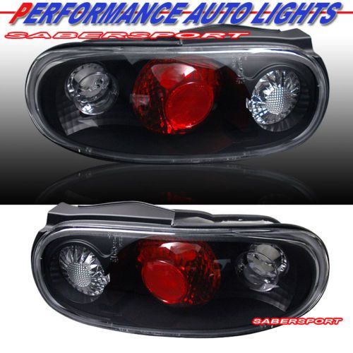 1990 1997 MAZDA MIATA MX 5 BLACK CLEAR TAILLIGHTS 91 92  