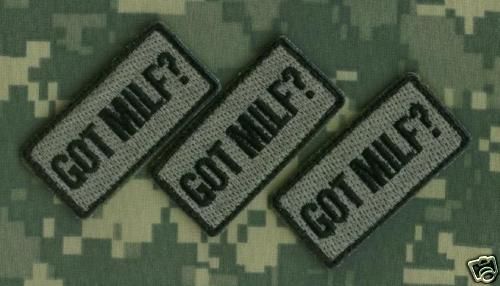 MARRIED WOMAN ID LIKE TO MORALE VELCRO 3 PATCH SET  