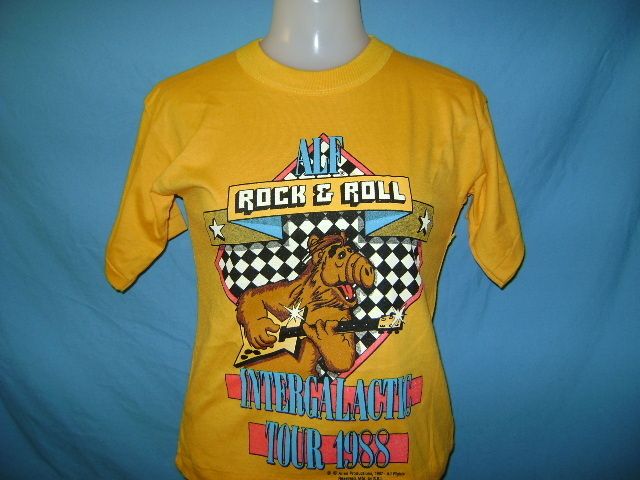 vintage NEW NOS ALF 80S TV INTERGALACTIC TOUR 88 t shirt YM  