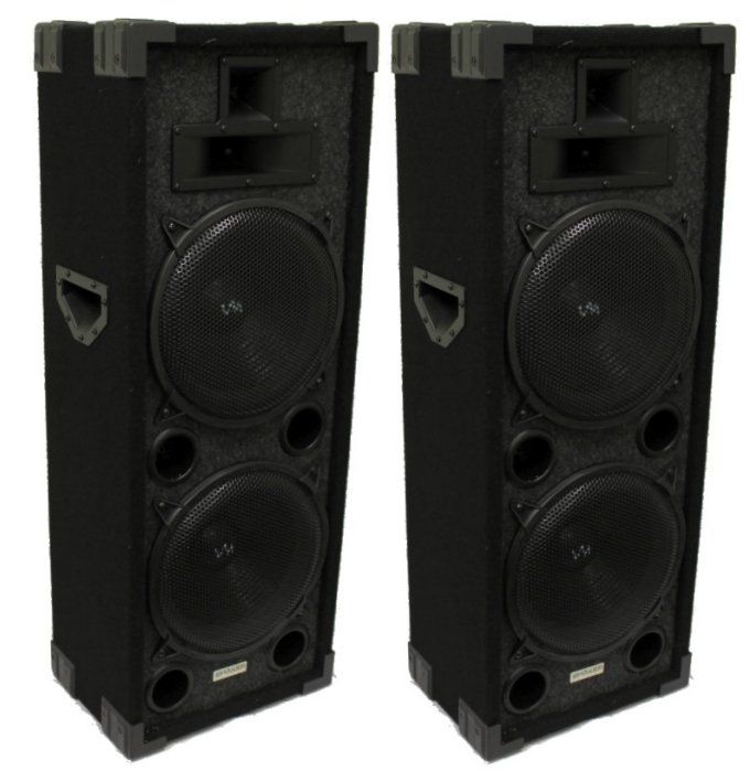   VM Audio VAS4210P 2200 Watt 4 Way Dual 10 DJ Loud Speakers System New