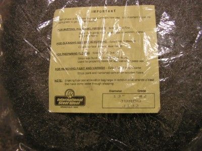 13 JUMBO Steel Wool Floor Pads   No. 2 Coarse  