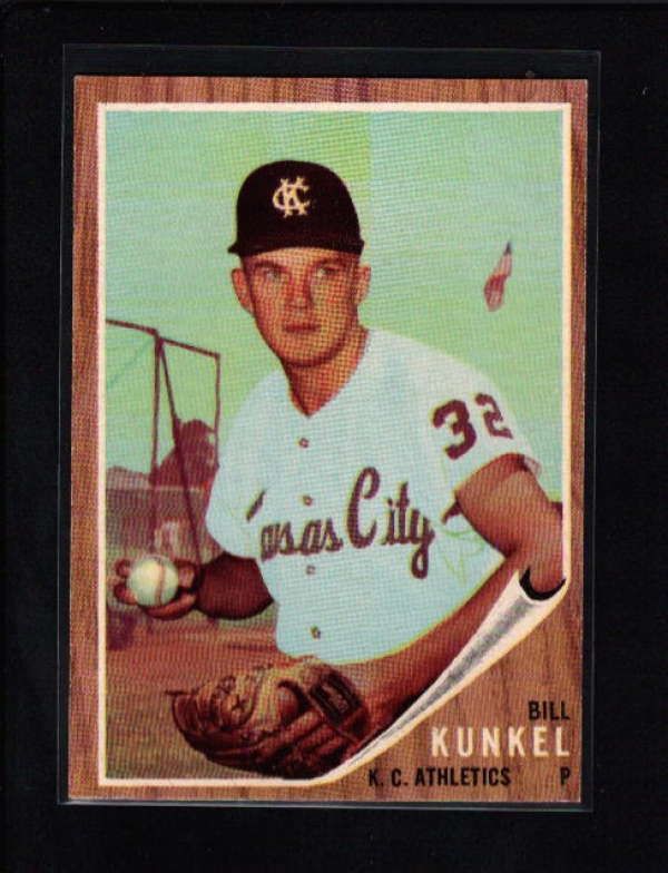 1962 TOPPS #147 BILL KUNKEL VARIATION NM A4480  