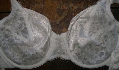 LILYETTE White Sheer Lace UW Bra 856 36B Discontinued  