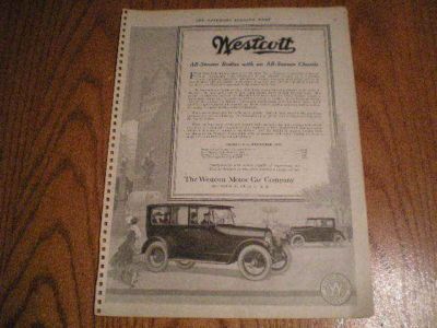   Page 1917 Ad Ads Westcott Motor Car / Pyrene Fire Extinguisher  