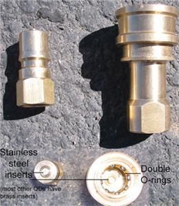 QD SET Couplers 1/4 quick disconnects for carpet hoses  