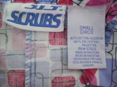 Medical Dental Scrubs Lot of 8 Print Design Outfits Sets Size SMALL SM 