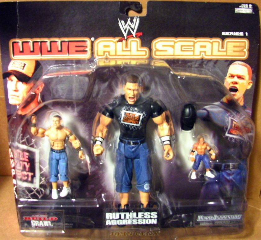   Scale 3 Pack   John Cena (Ruthless Aggression RA Micro Build Brawl