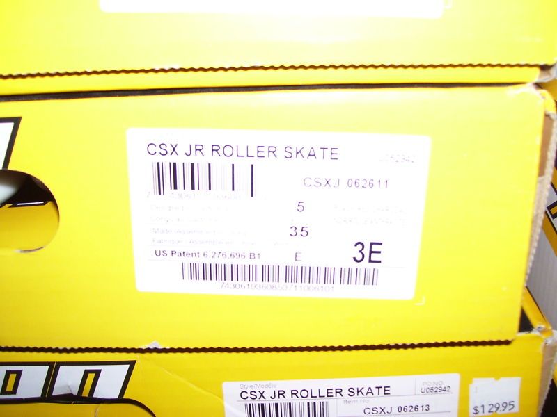 MISSION CSX ROLLER SKATES 3 E  