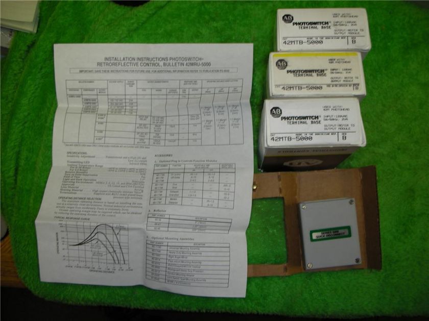 ALLEN BRADLEY PHOTO SWITCH TERMINAL BASE 42MTB 5000  