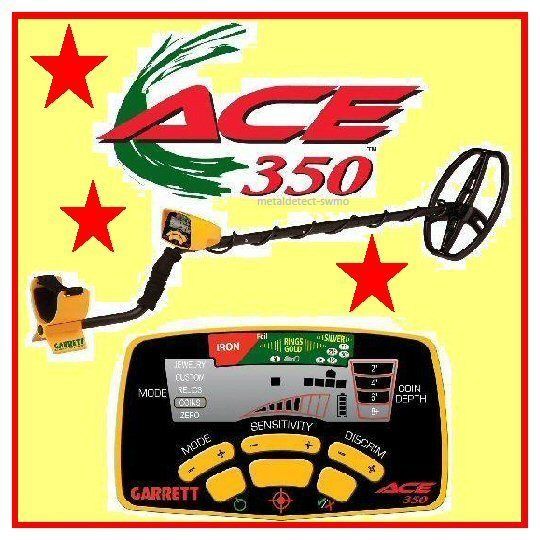 New GARRETT ACE 350 Metal Detector with Free Headphones  