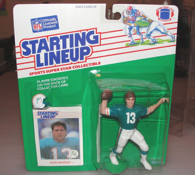 1988 DAN MARINO NFL FOOTBALL STARTING LINEUP AUTOGRAPH  