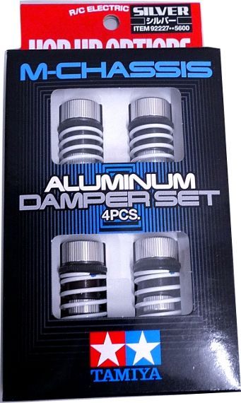 tamiya 92227 rc m chassis aluminum damper set silver 4pcs m03 m05 m06