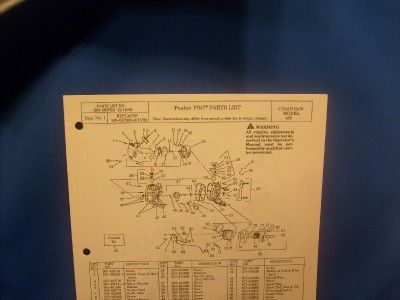 POULAN PRO CHAIN SAW MODEL 405 PARTS LIST  