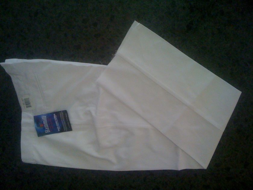 NEW   HAMMILL WHITE WORK / SHOW PANTS UNHEMMED ***  