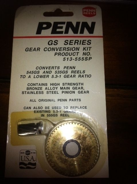 PENN REEL PART 513 555SP GEAR CONVERSION KIT  