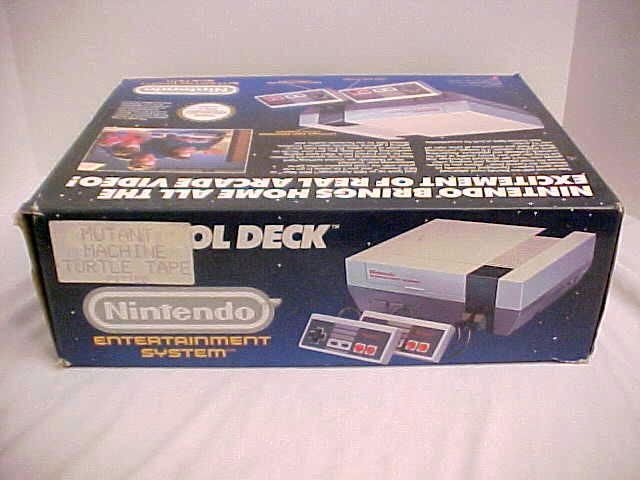 NINTENDO NES BUNDLE CIBOX W/PAPERS, KONAMI LASER SCOPE MIB,GLOVE & 6 