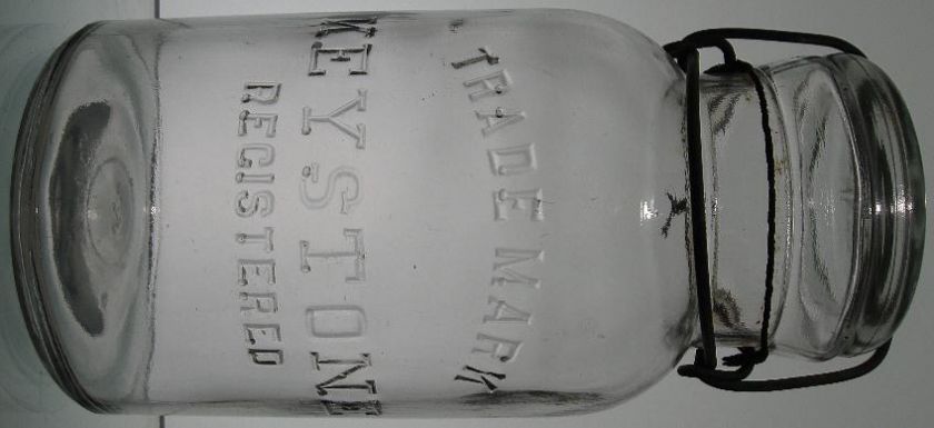 1910’s~Qt.~Clear~Keystone Registered Mason  