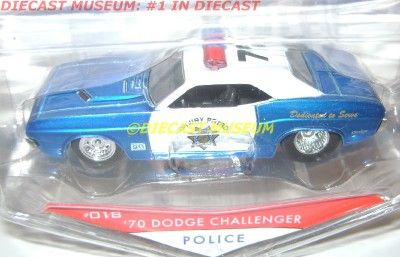 1970 70 DODGE CHALLENGER POLICE JADA HEAT DIECAST  