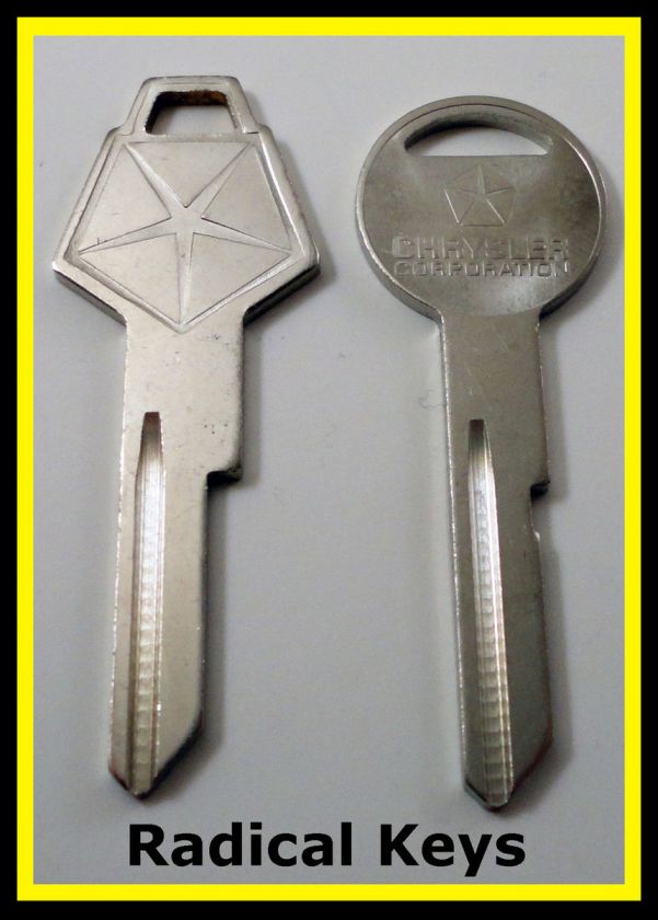 Dodge Challenger Key Blanks 1970 1971 1972 1973 1974  