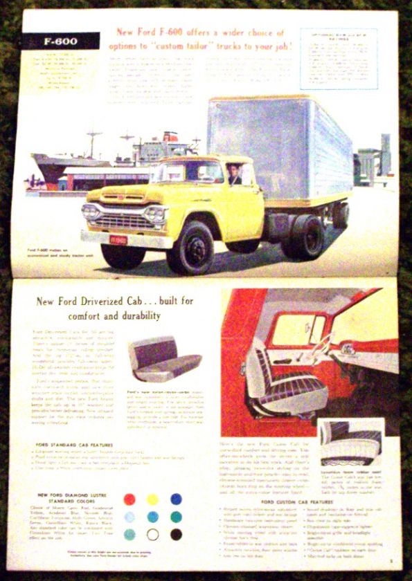 1960 Ford Trucks Medium Duty Models Brochure 60  