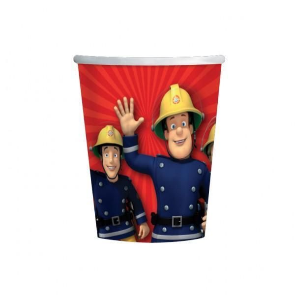 Fireman Sam Birthday Party Cups x 8  