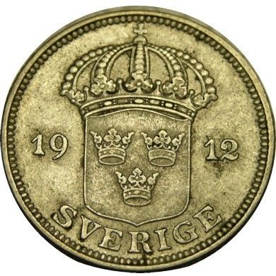 elf Sweden 50 Ore 1912 W Silver  