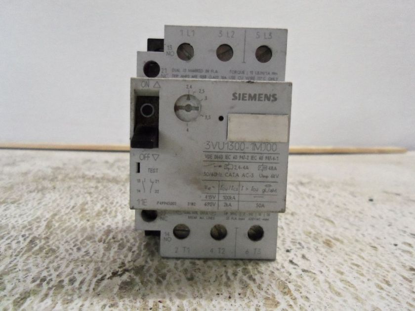 SIEMENS CIRCUIT PROTECTOR, 3VU1300 1MJ00  