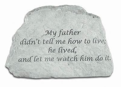 My Father Didnt Tell Me   Memorial Stone   
