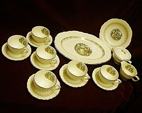 DINNERWARE Washington Colonial 10 piece lot CUPS China  