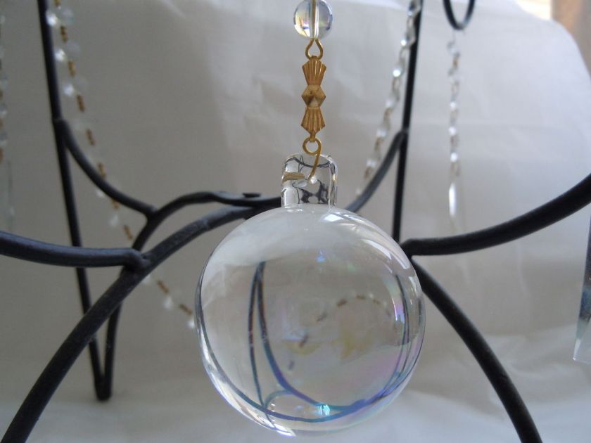 BIG 2 50MM GLASS SMOOTH BALL CHANDELIER SUNCATCHER 1  