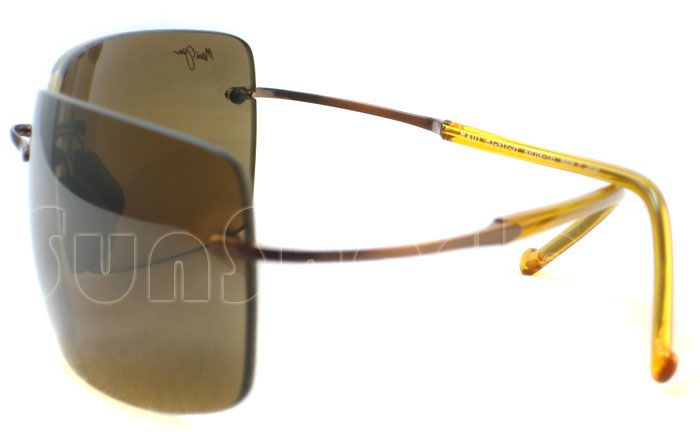 NEW MAUI JIM THOUSAND PEAKS 517 21H AMBER SUNGLASSES  