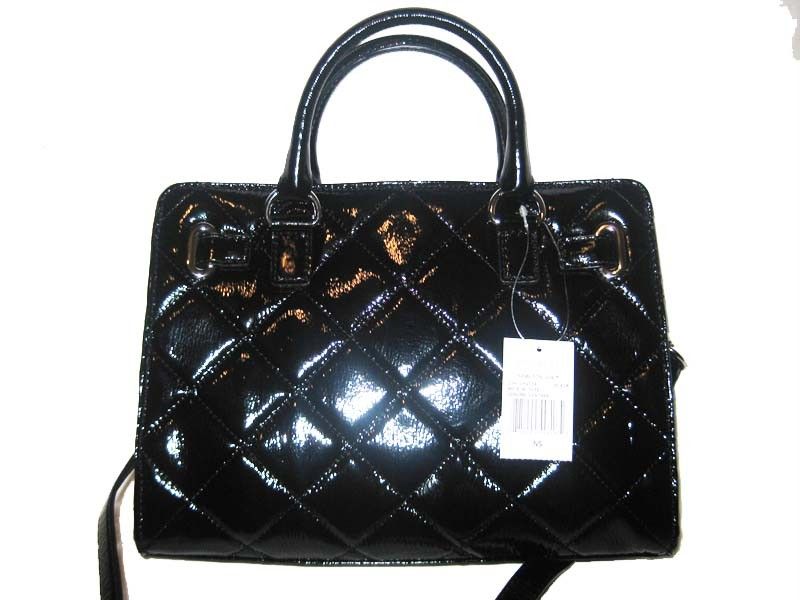   Quilted Leather HAMILTON Satchel HANDBAG SOLD OUT BLACK $349  