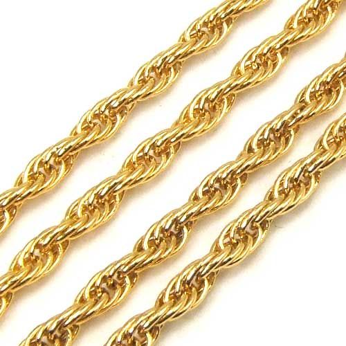 23.8 MEN/LADY 18K YELLOW GOLD GEP SOLID GP NECKLACE  