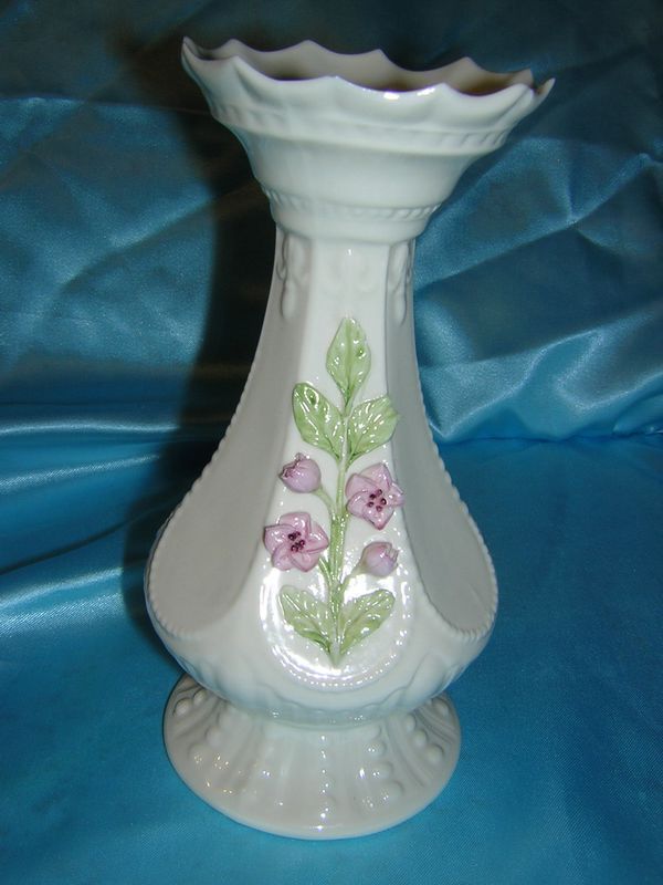 Belleek Ireland Cherry Blossom Vase  