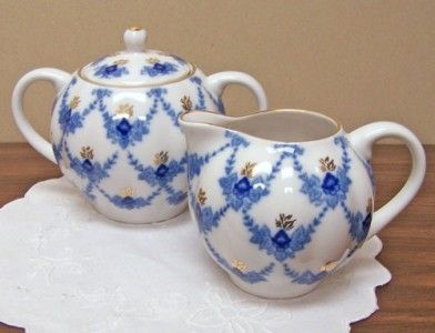 Russian Porcelain Evening Time Tea For Two Gift Set NIB  