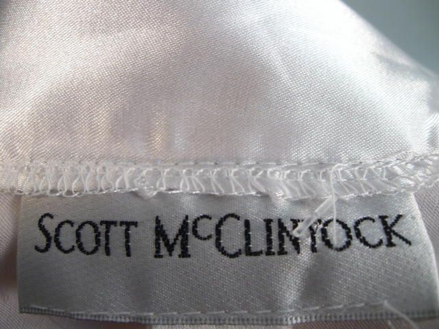 NWT SCOTT MCCLINTOCK White Bolero Cardigan Shawl sz 12  