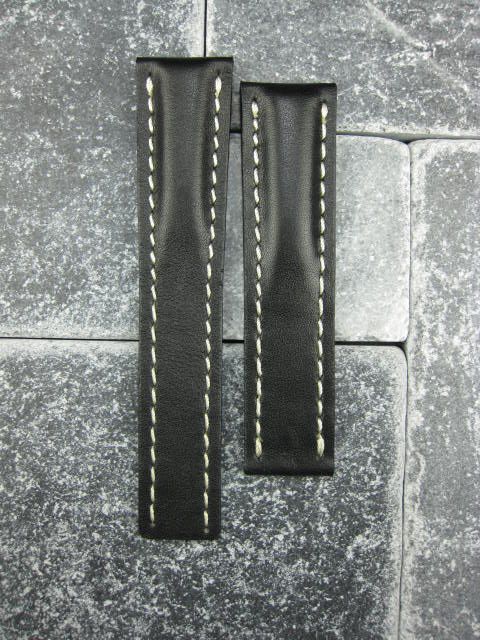 22mm Deployment Leather Strap Buckle Set for BREITLING  