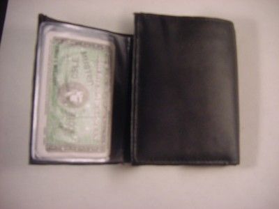   of COLUMBUS 3rd Degree LOGO BLACK LEATHER TRIFOLD WALLET NEW  