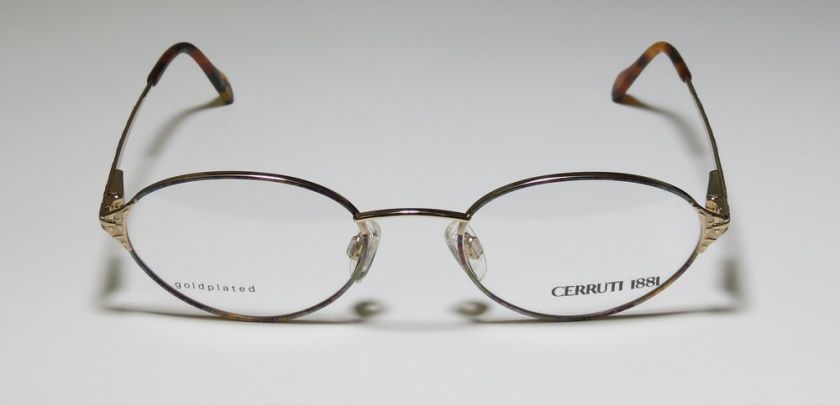 NEW CERRUTI 1881 C1893 B 52 20 135 GOLD/MULTICOLOR VISION EYEGLASS 