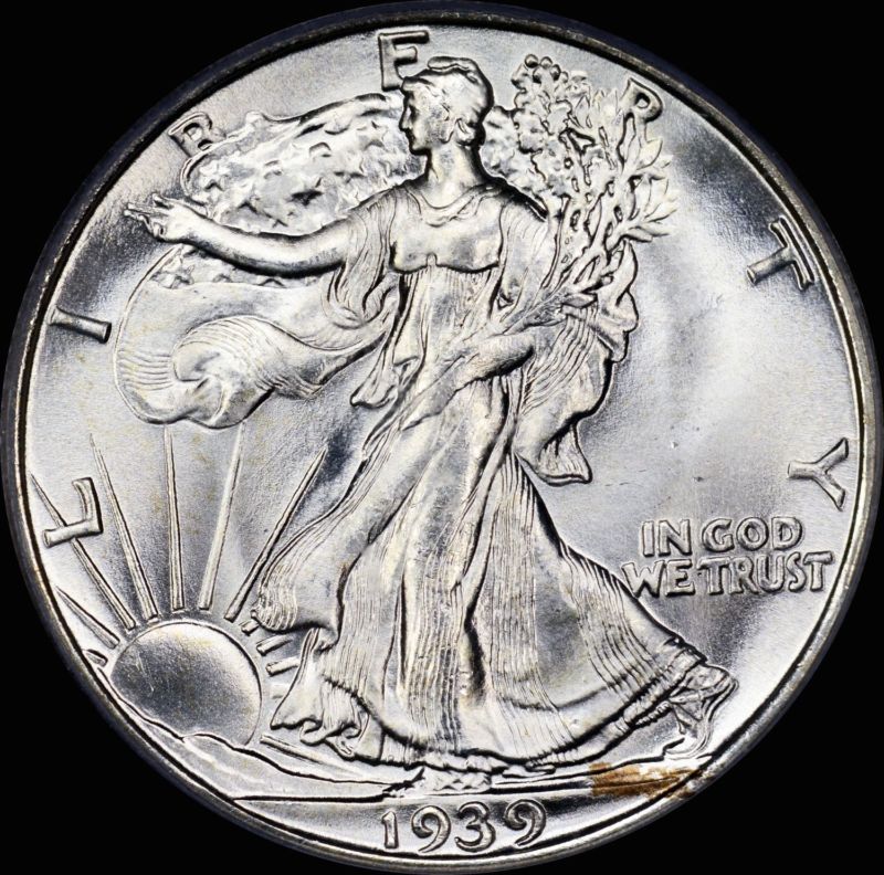 1939 S WALKING LIBERTY HALF PCGS MS 66 CAC 18020999  